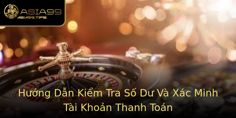 Hướng Dẫn Kiểm Tra Số Dư Và Xác Minh Tài Khoản Thanh Toán Hướng Dẫn Kiểm Tra Số Dư Và Xác Minh Tài Khoản Thanh Toán